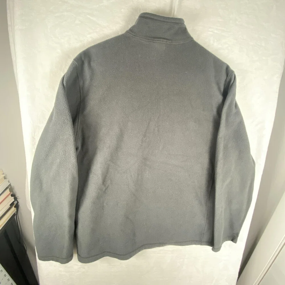 The North Face TKA 100 Glacier Fleece Jacket Mens Large Gray 1/4 Zip Pullover
